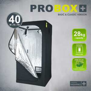 GHP Probox Basic 40 Zuchtzelt aus 420D Nylon 40x40x160cm
